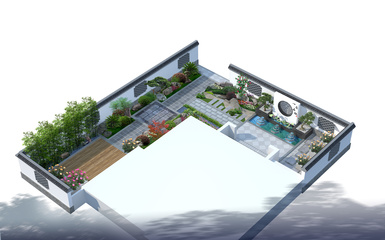 私家庭院設(shè)計作品《一》 自然與藝術(shù)的和諧共生